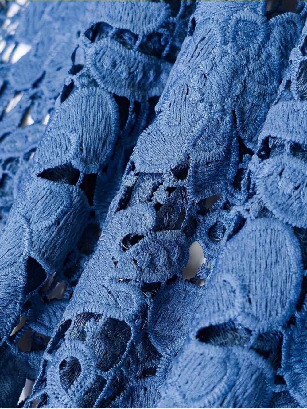 Blue Lace Panel Jeans - Picture 5 of 10